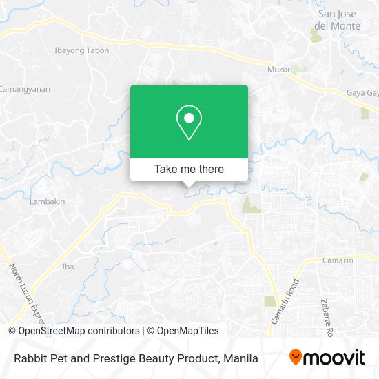 Rabbit Pet and Prestige Beauty Product map