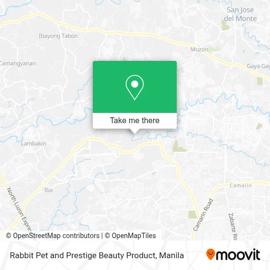Rabbit Pet and Prestige Beauty Product map