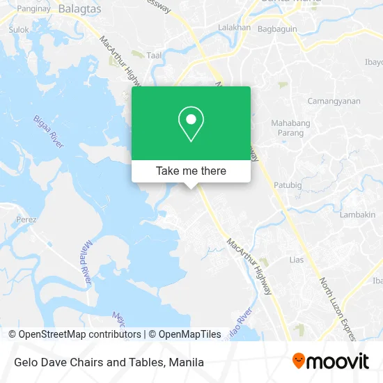 Gelo Dave Chairs and Tables map