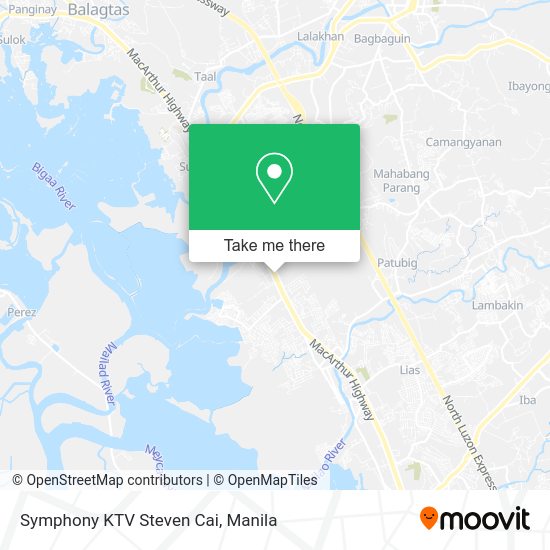 Symphony KTV Steven Cai map