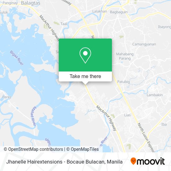 Jhanelle Hairextensions - Bocaue Bulacan map