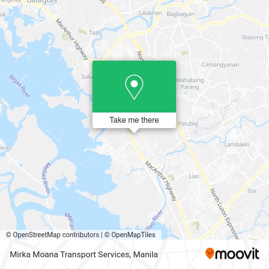 Mirka Moana Transport Services map