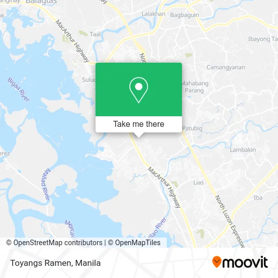 Toyangs Ramen map