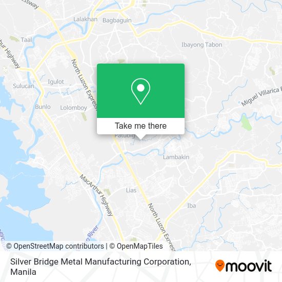 Silver Bridge Metal Manufacturing Corporation map