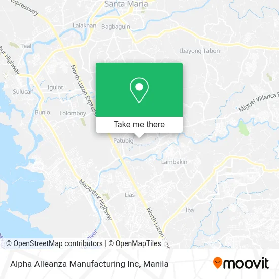 Alpha Alleanza Manufacturing Inc map