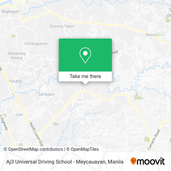 Aj3 Universal Driving School - Meycauayan map