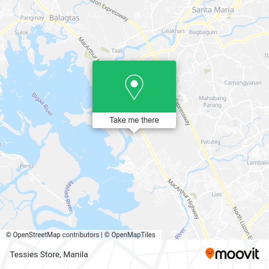 Tessies Store map