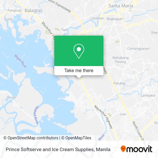 Prince Softserve and Ice Cream Supplies map