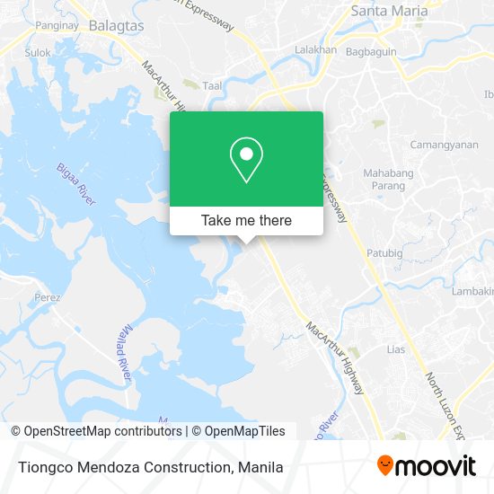 Tiongco Mendoza Construction map