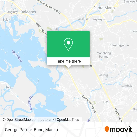 George Patrick Bane map