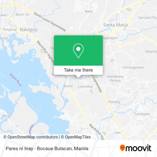 Pares ni Inay - Bocaue Bulacan map