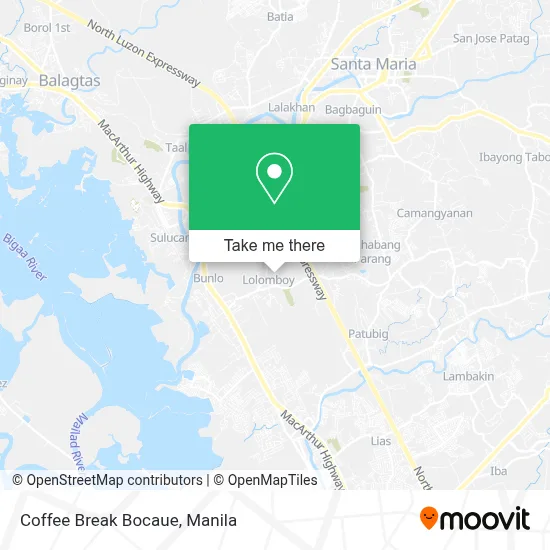 Coffee Break Bocaue map