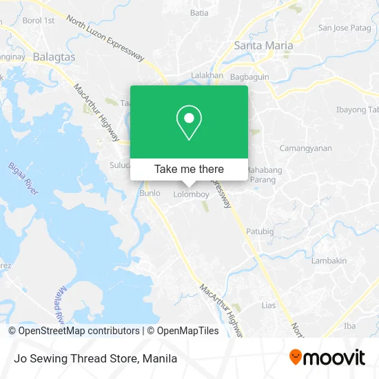Jo Sewing Thread Store map