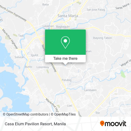 Casa Elum Pavilion Resort map