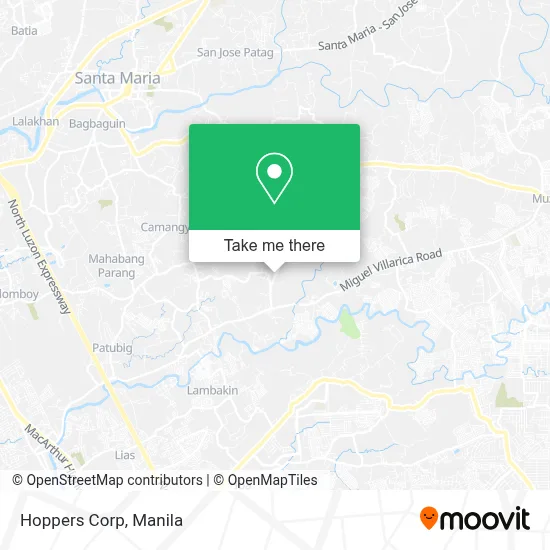 Hoppers Corp map