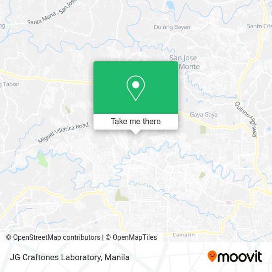 JG Craftones Laboratory map