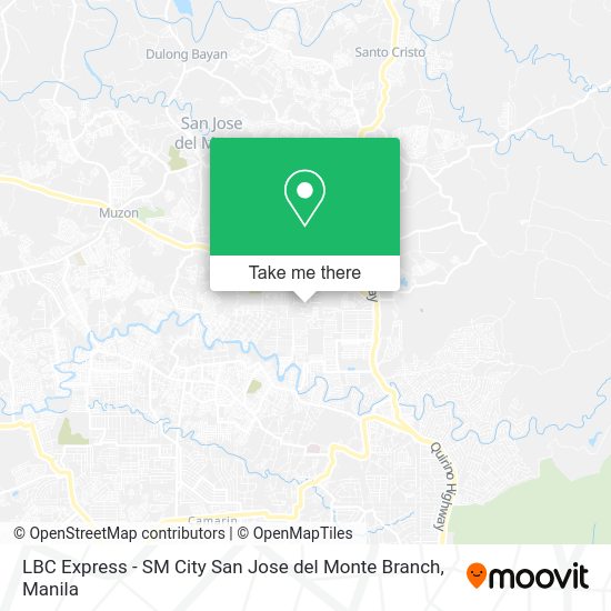 LBC Express - SM City San Jose del Monte Branch map