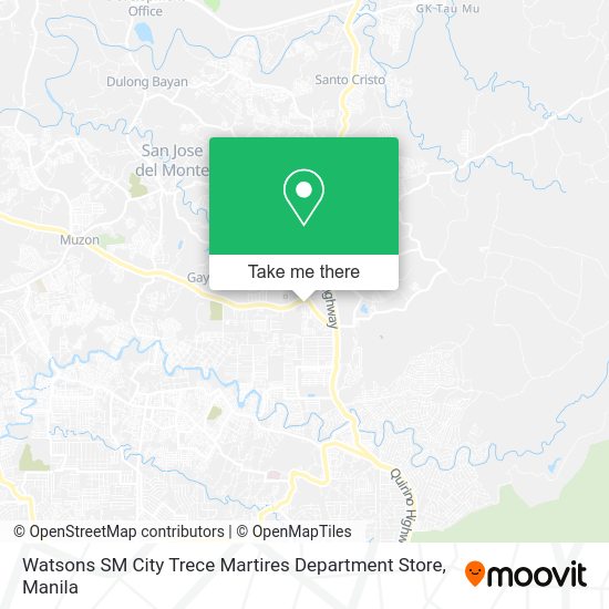 Watsons SM City Trece Martires Department Store map