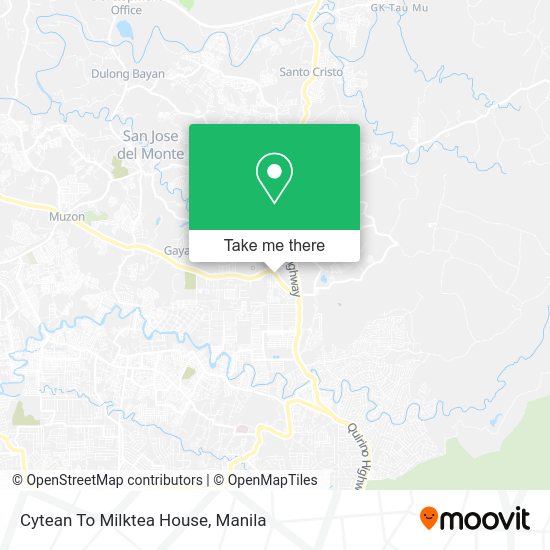 Cytean To Milktea House map