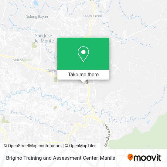 Brigino Training and Assessment Center map