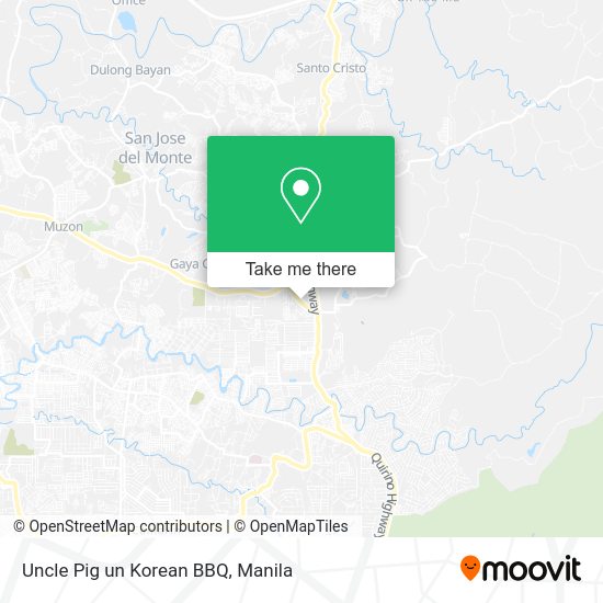 Uncle Pig un Korean BBQ map