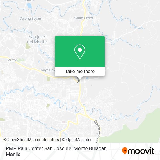 PMP Pain Center San Jose del Monte Bulacan map