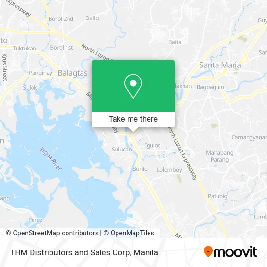 THM Distributors and Sales Corp map