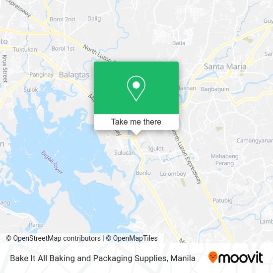 Bake It All Baking and Packaging Supplies map