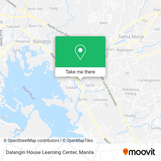 Dalangin House Learning Center map