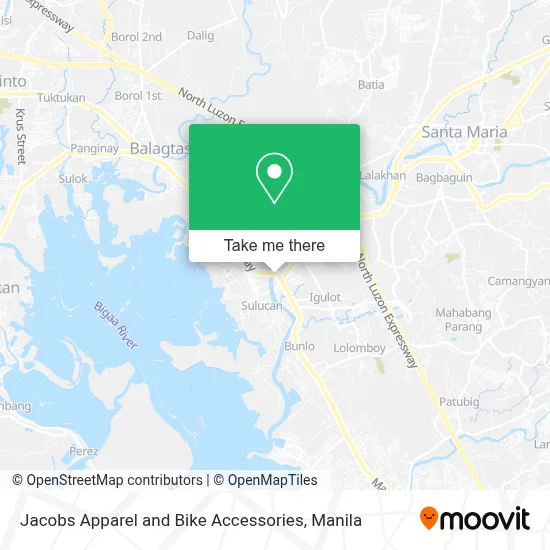 Jacobs Apparel and Bike Accessories map