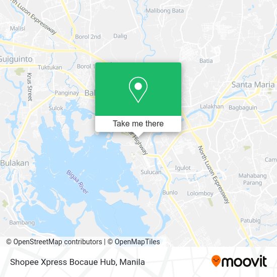 Shopee Xpress Bocaue Hub map