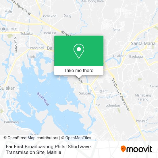 Far East Broadcasting Phils. Shortwave Transmission Site map