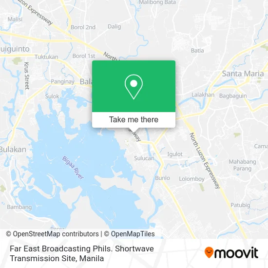 Far East Broadcasting Phils. Shortwave Transmission Site map