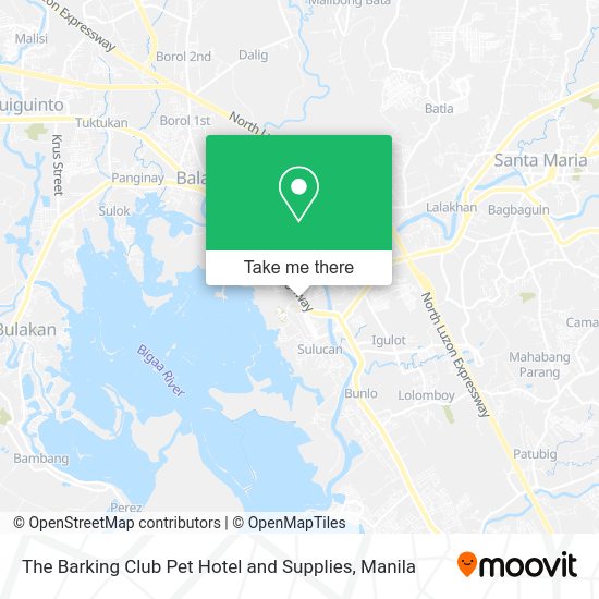 The Barking Club Pet Hotel and Supplies map