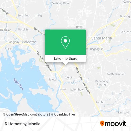 R Homestay map