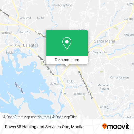 Power88 Hauling and Services Opc map