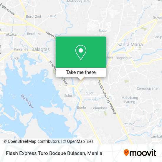 Flash Express Turo Bocaue Bulacan map