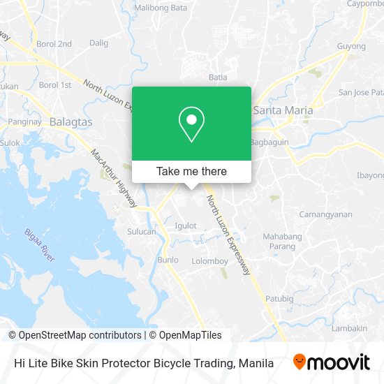 Hi Lite Bike Skin Protector Bicycle Trading map