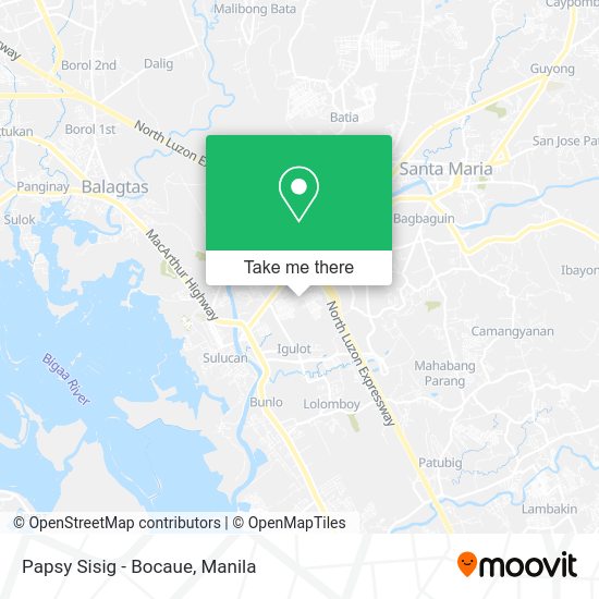 Papsy Sisig - Bocaue map