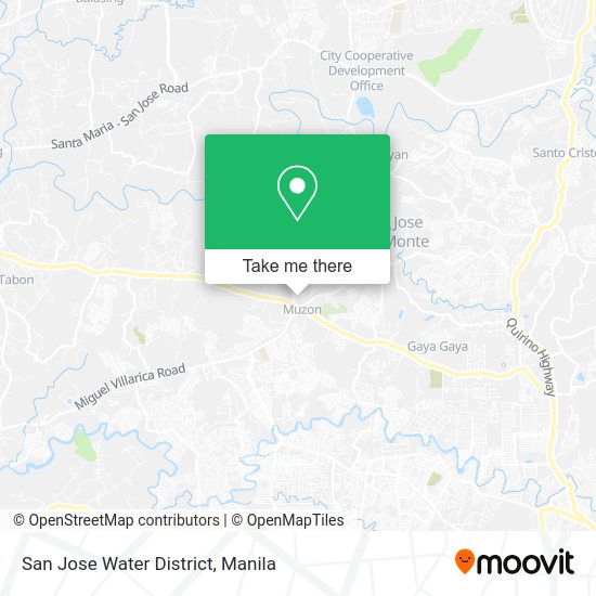 San Jose Water District map