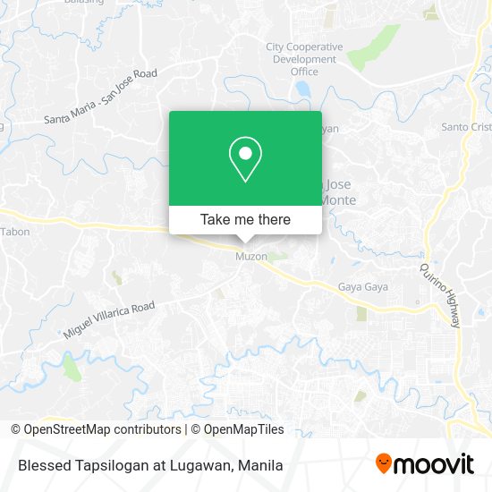 Blessed Tapsilogan at Lugawan map