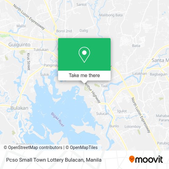 Pcso Small Town Lottery Bulacan map