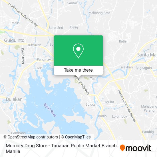 Mercury Drug Store - Tanauan Public Market Branch map