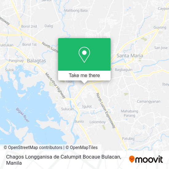Chagos Longganisa de Calumpit Bocaue Bulacan map