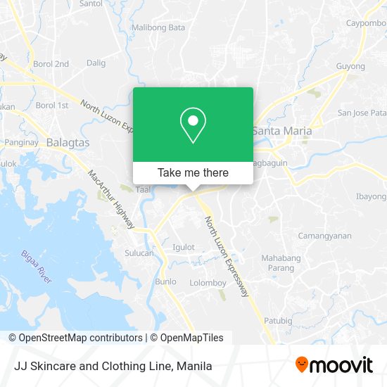 JJ Skincare and Clothing Line map