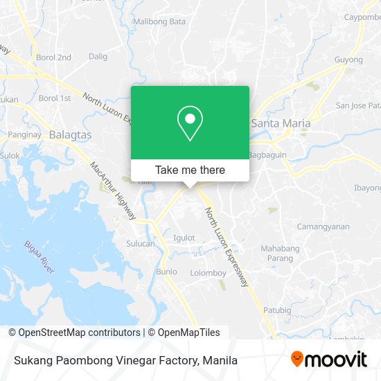 Sukang Paombong Vinegar Factory map