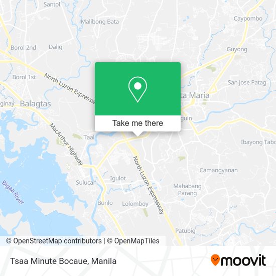 Tsaa Minute Bocaue map