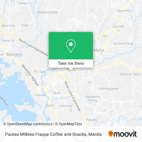Pautea Milktea Frappe Coffee and Snacks map