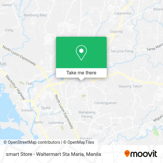 smart Store - Waltermart Sta Maria map