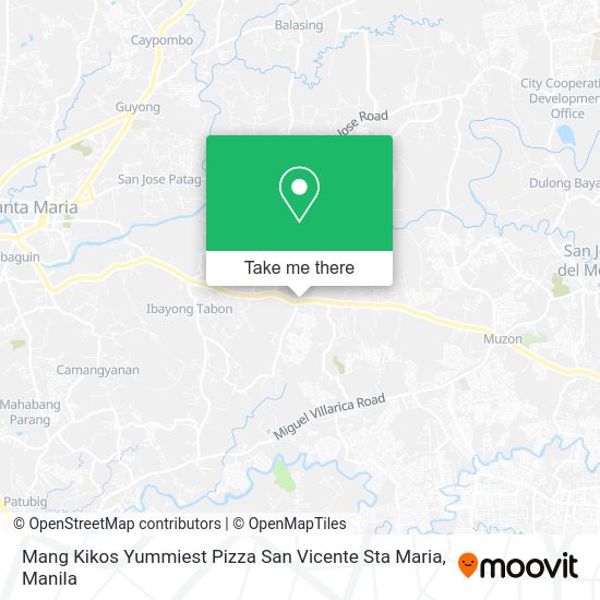 Mang Kikos Yummiest Pizza San Vicente Sta Maria map